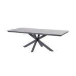 Minerva tafelframe Antracite met tafelblad Ceramic Terrazzo 220 x 95 cm 4SO - 4so