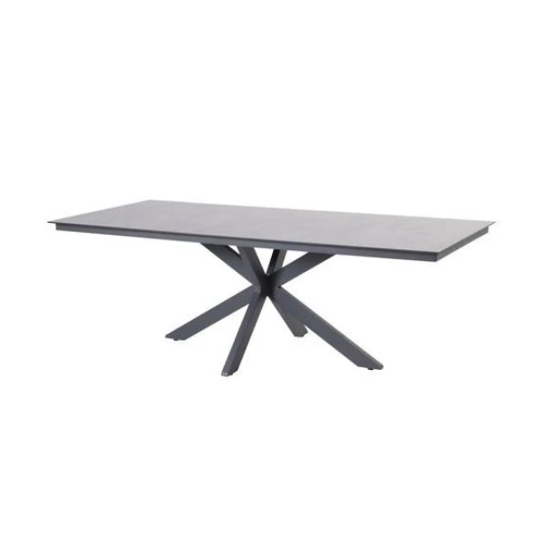 Minerva tafelframe Antracite met tafelblad Ceramic Terrazzo 220 x 95 cm 4SO - 4so