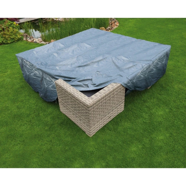 Nature tuinmeubelafdekhoes voor loungeset afdekking (grijs, 6031611)