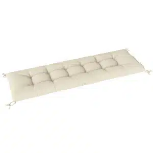 Outsunny Palletkussen Afneembaar Zitkussen met Bevestigingsriemen Palletkussen voor de meeste Ligstoelen 198x65x13cm Beige