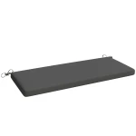 Outsunny Waterafstotend bankkussen, buitenzitkussen met afneembare hoes en bevestigingsbanden voor tuin en terras, 110 x 46 cm, Donkergrijs