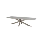 Prado dining tafel latte keramiek barrel shape 300x110 cm Taste - Taste
