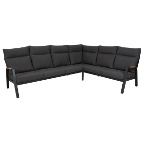 Qopps Amon hoek loungeset mat royal grey