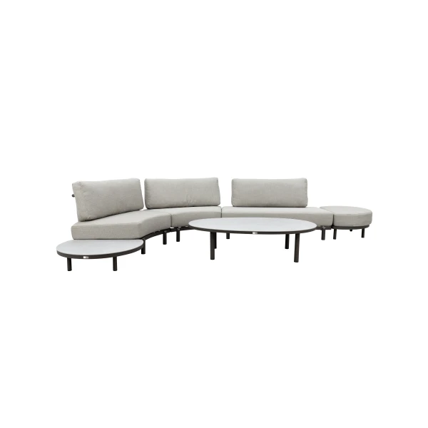 Qopps Enora hoek loungeset met Enora koffietafel