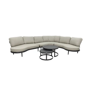 Qopps Giany hoek loungeset met Soman koffietafel set