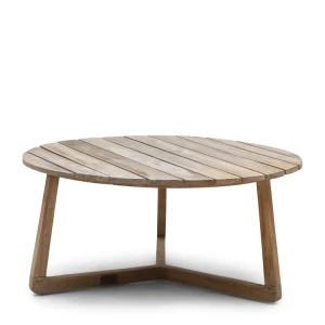 Rivièra Maison Outdoor Salontafel Lovina Teakhout, 80cm - Bruin - Rond