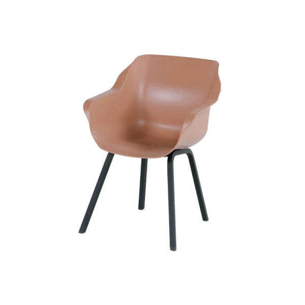 Stoel Element Armchair zitting 'italian terra' frame 'carbon black' (1 stuk) Hartman Sophie - Sophie