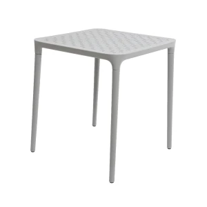 Tafel Porto kunststof 65x65cm grijs