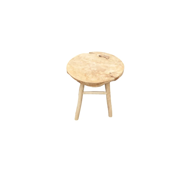 Teak houten kruk groot Eurofleur Aanbieding - Eurofleur aanbieding