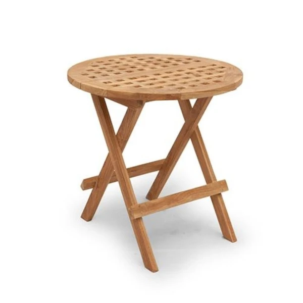 Teak inklaptafel Cross Mini Teak L50 x B50 x H50 cm Buitengewoon de Boet - Buitengewoon de boet