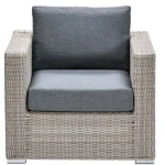 Tennessee lounge fauteuil vintage willow/antraciet texfiber Garden Impressions - Garden impressions