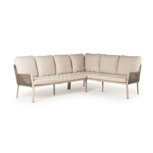 Tierra Outdoor Dining Loungeset Liv Champagne Right