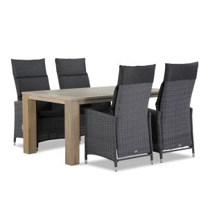Garden Collections Madera/Brighton 165 cm dining tuinset 5-delig