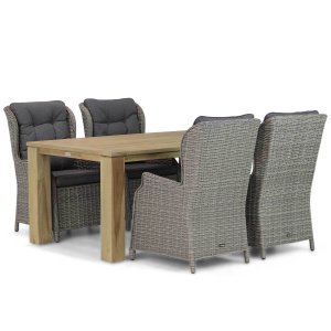 Garden Collections Windsor/Brighton 165 cm dining tuinset 5-delig
