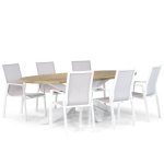 Lifestyle Ultimate/Bradford 240 cm ovaal dining tuinset 7-delig