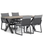 Lifestyle Treviso/Forest 180 cm dining tuinset 5-delig