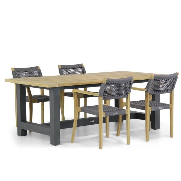 Lifestyle Dallas/San Francisco 200 cm dining tuinset 5-delig