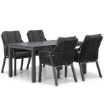 Lifestyle Verona/Concept 160 cm dining tuinset 5-delig