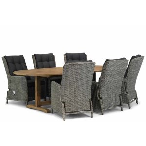 Garden Collections Kingston/Brighton 240 cm ovaal dining tuinset 7-delig