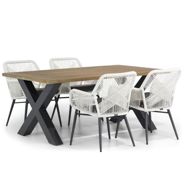 Lifestyle Advance/Cardiff 180 cm dining tuinset 5-delig