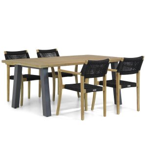 Lifestyle Dallas/Glasgow 180 cm dining tuinset 5-delig