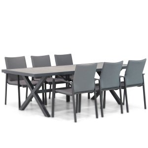 Lifestyle Rome/Crossley 245 cm dining tuinset 7-delig