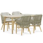 Coco Almeria/Almeria 170 cm dining tuinset 5-delig