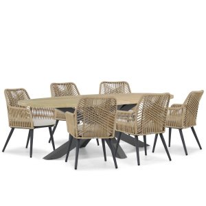 Coco Vedra/Brookline 240 cm dining tuinset 7-delig