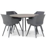 Hartman Sophie studio/Matale 125 cm rond dining tuinset 5-delig