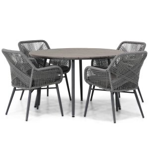 Lifestyle Advance/Matale 125 cm rond dining tuinset 5-delig