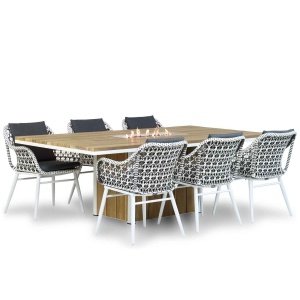 Lifestyle Dolphin/Seaside 220 cm dining tuinset 7-delig