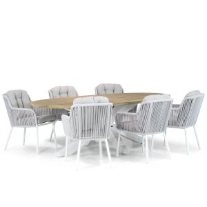 Santika Tendenza/Bradford 240 cm ovaal dining tuinset 7-delig