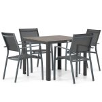 Lifestyle Sella/Young 92 cm dining tuinset 5-delig