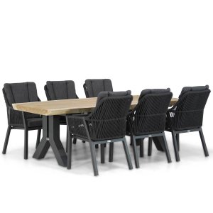 Lifestyle Verona/Woodside 240 cm dining tuinset 7-delig