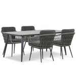 Lifestyle Western/Vienna 180 cm dining tuinset 5-delig