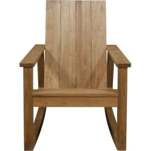 Adirondack rocking Frame teak wood Knock-Down - Chill Dept