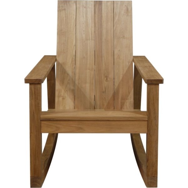 Adirondack rocking Frame teak wood Knock-Down - Chill Dept