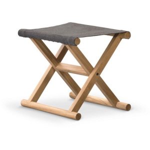 Folding stool Frame teak wood Fabric Sunproof I - Chill Dept