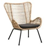 Le Sud loungefauteuil Monte Carlo - naturel - Leen Bakker