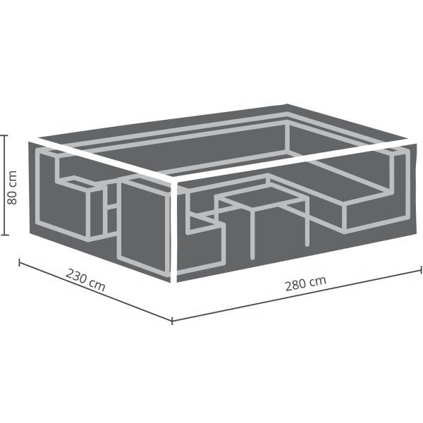 Loungeset bescherm hoes 280 x 230 x 80 cm