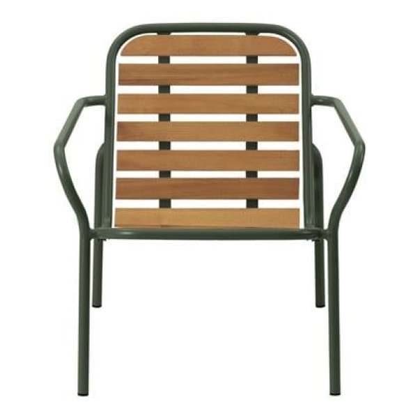 Normann Copenhagen Vig Loungestoel Robiniahout - Groen