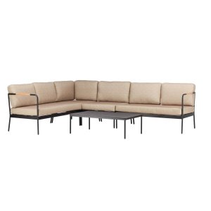 Pehnna loungeset 2 delen beige,zwart.