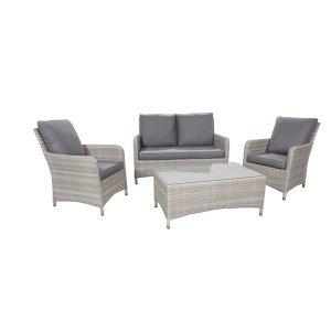 SenS-Line: Esprit Loungeset 4-delig Wicker - Grijs