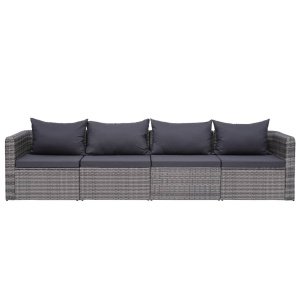 The Living Store Loungeset - Loungesets - Afmeting- Hoekbank- 72 x 72 x 63 cm - Middenbank- 68 x 72 x 63 cm -