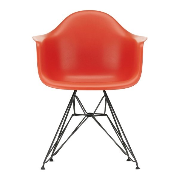 Vitra DAR Stoel Zwart / Rood