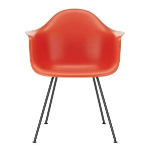 Vitra DAX Stoel Zwart / Rood