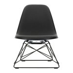 Vitra Eames Plastic Chair LSR - Ijsgrijs - Nero / Zwart