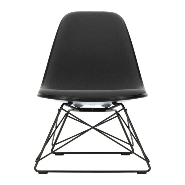 Vitra Eames Plastic Chair LSR - Ijsgrijs - Nero / Zwart