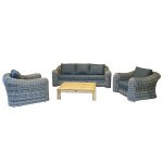 Wicker Loungeset DaVinci 4-delig