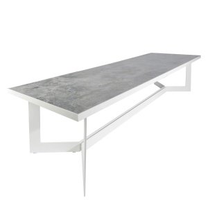 Borek Arta Eettafel - Wit / Kira - l. 311,5 x b. 101,5 cm.